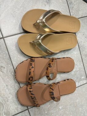 Bundle of Reef Flip Flops size 7